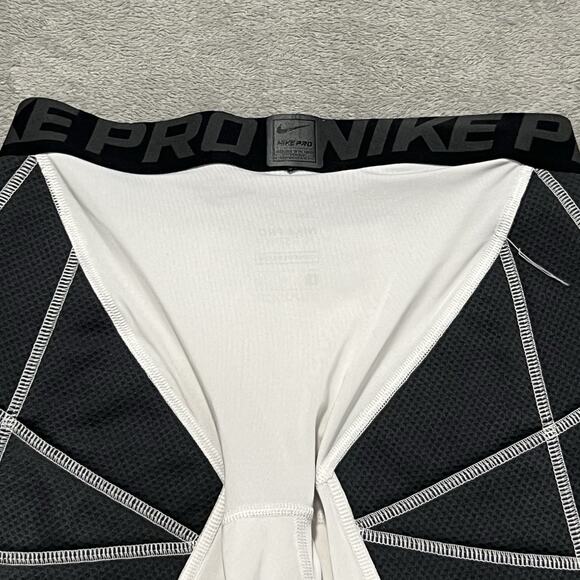 Nike Pro Shorts Mens L White Hyperstrong Padded Swingman Baseball Compression - Picture 8 of 15